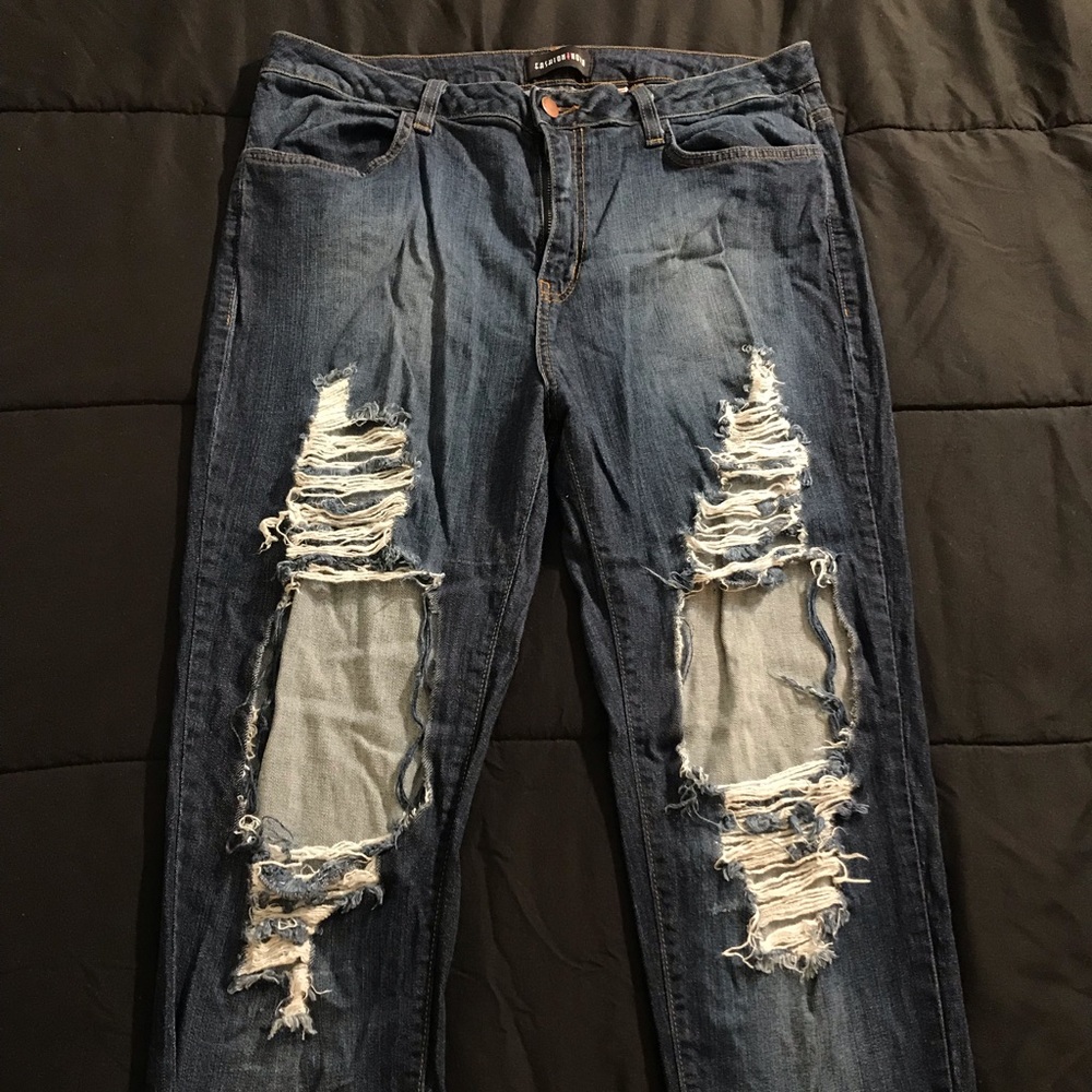 Ripped up Blue Jeans!!